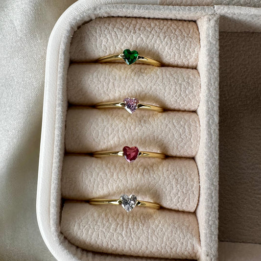 Anillo mini corazón