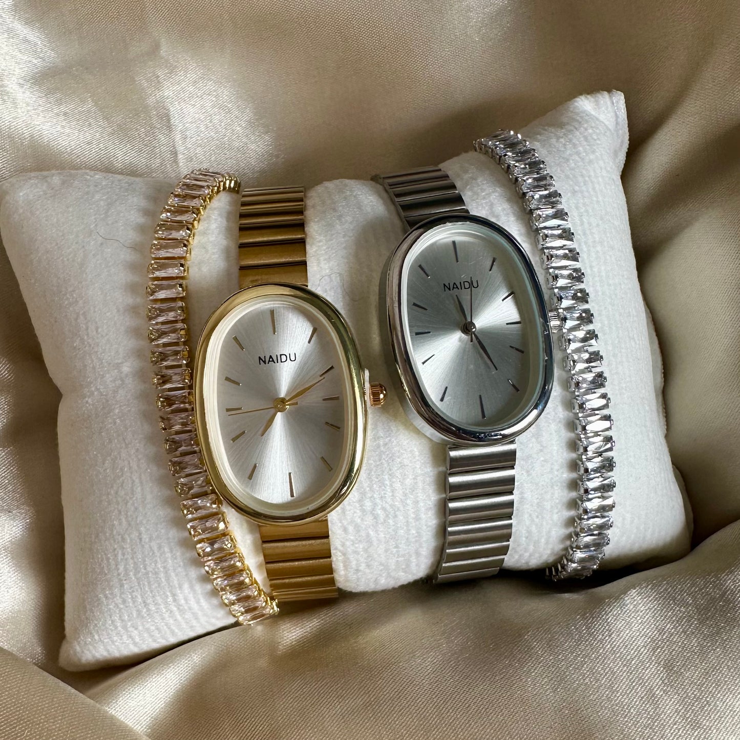 Set Reloj óvalo