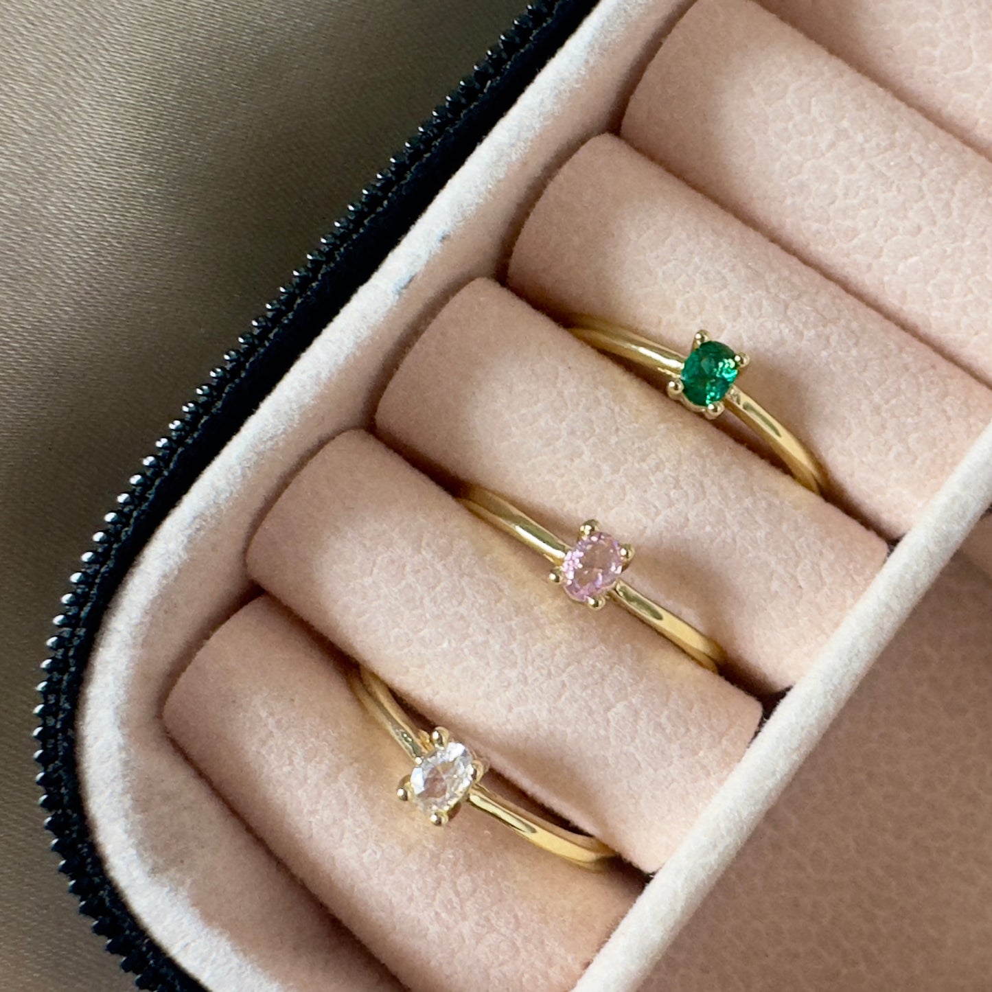 Anillo solitario mini