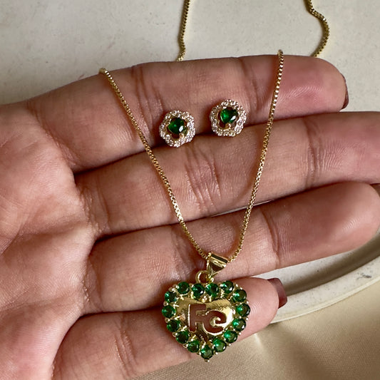 Set fe verde esmeralda