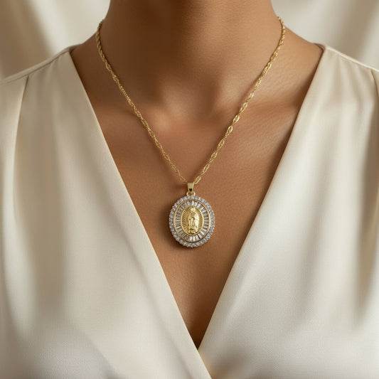 Cadena medalla Guadalupe