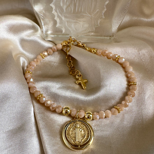 Pulsera San Benito doble cara