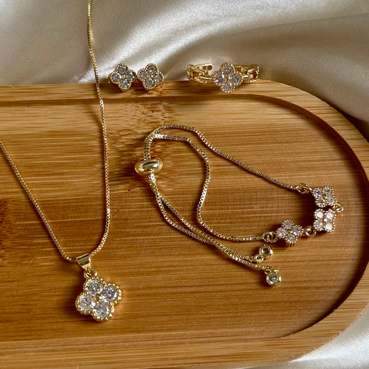 Set trébol pequeño circones