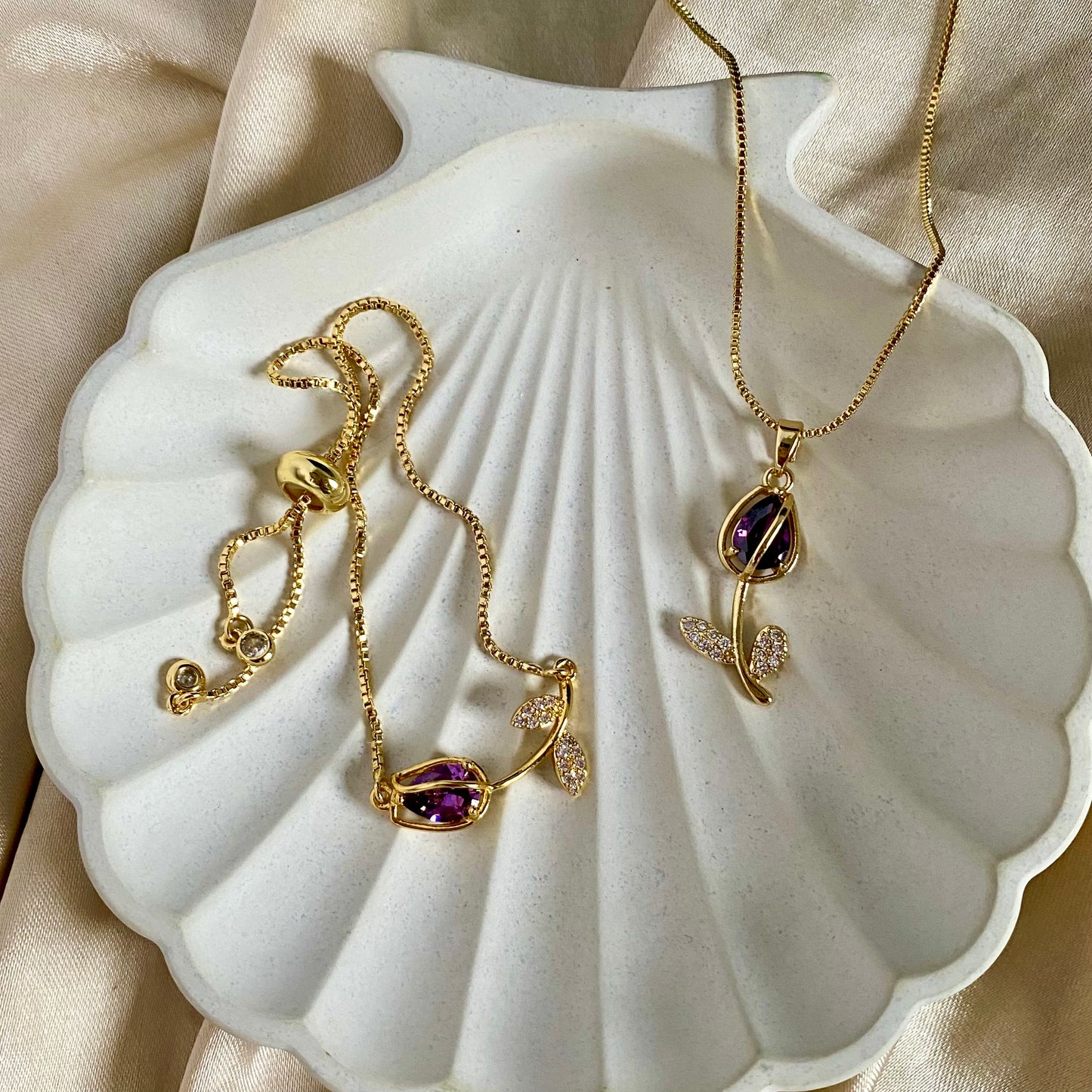Set tulipán morado