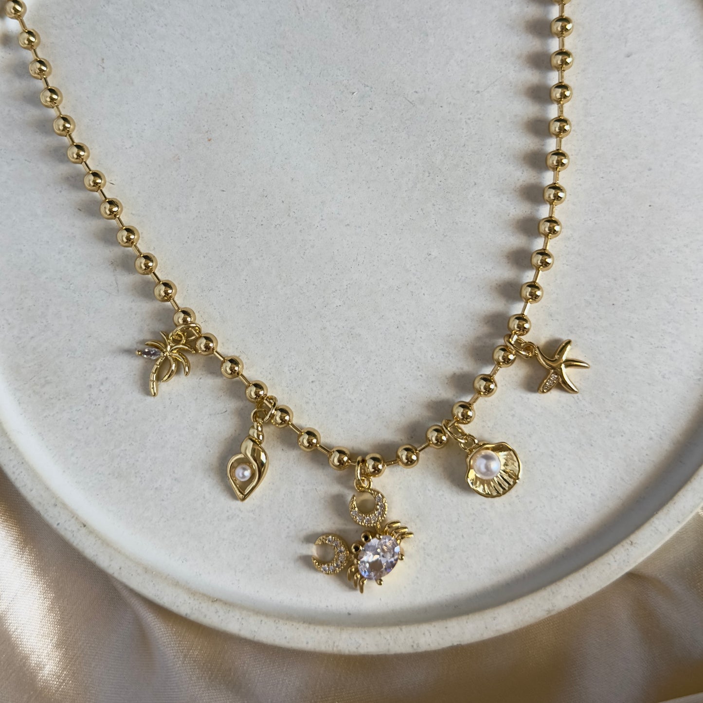Collar 5 dijes Mar