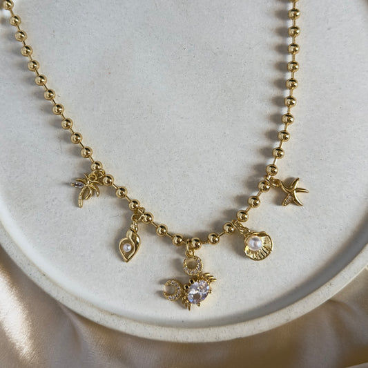 Collar 5 dijes Mar