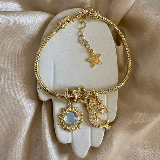 Brazalete sol estrella luna