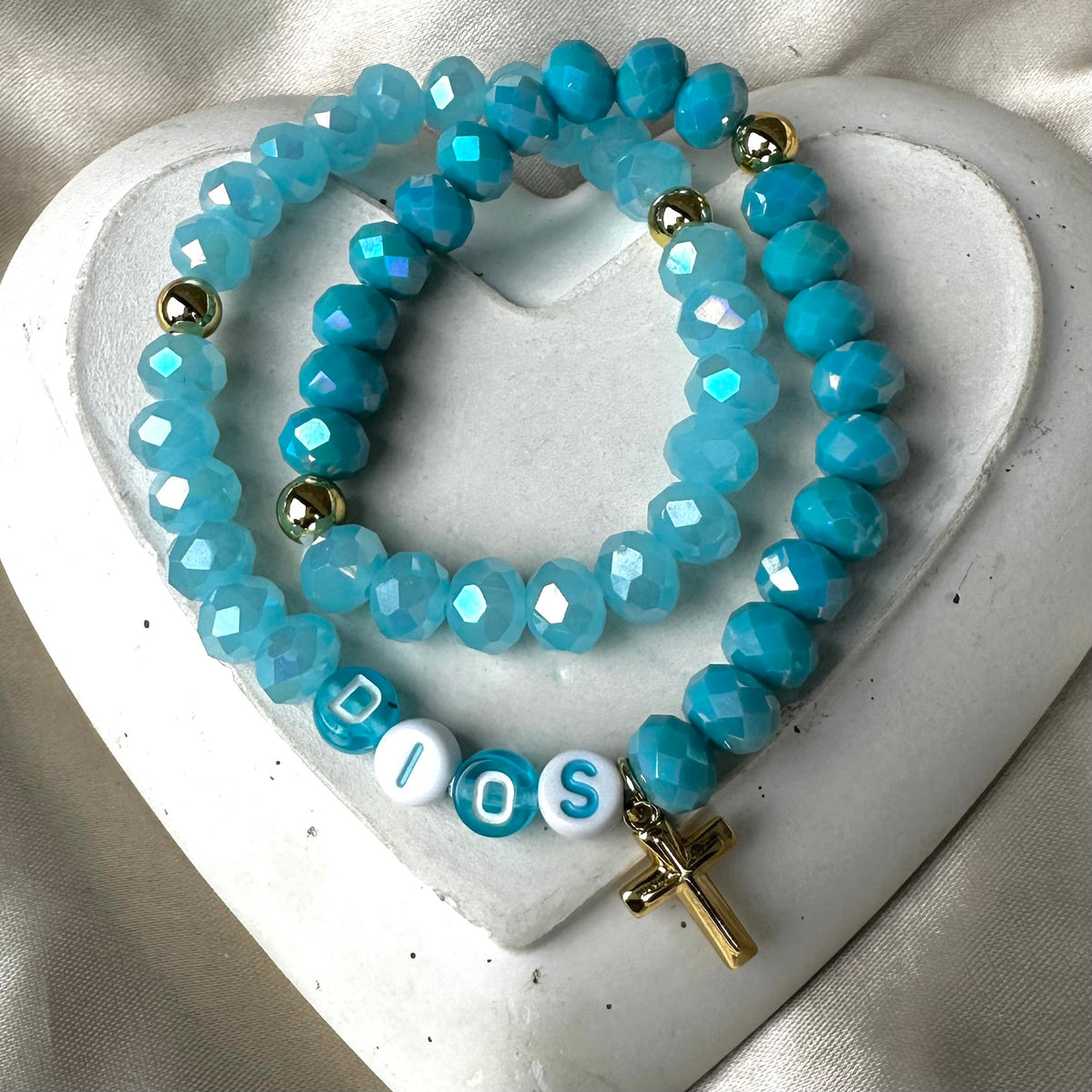 Rosario mix azul Dios