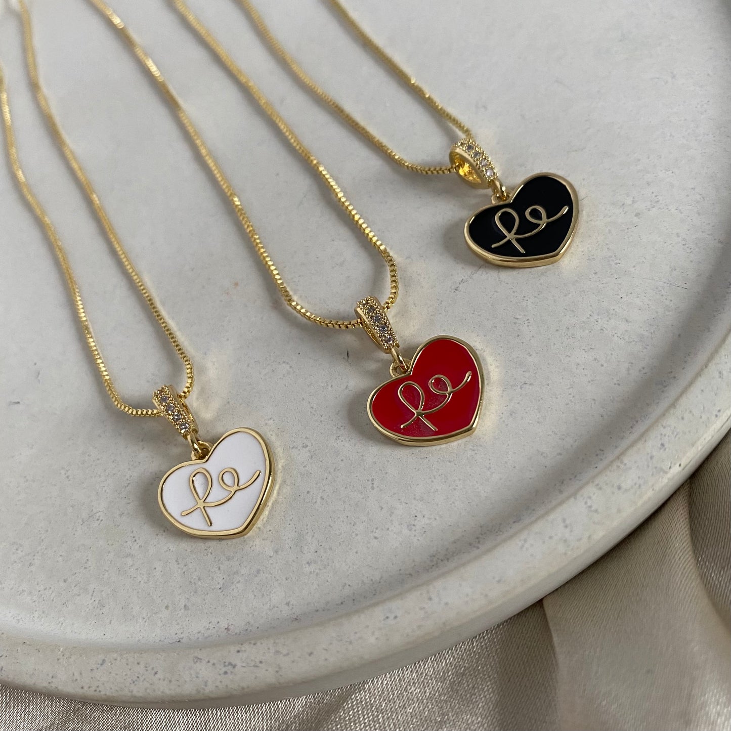 Cadena corazones fe