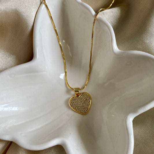 Cadena corazón circones