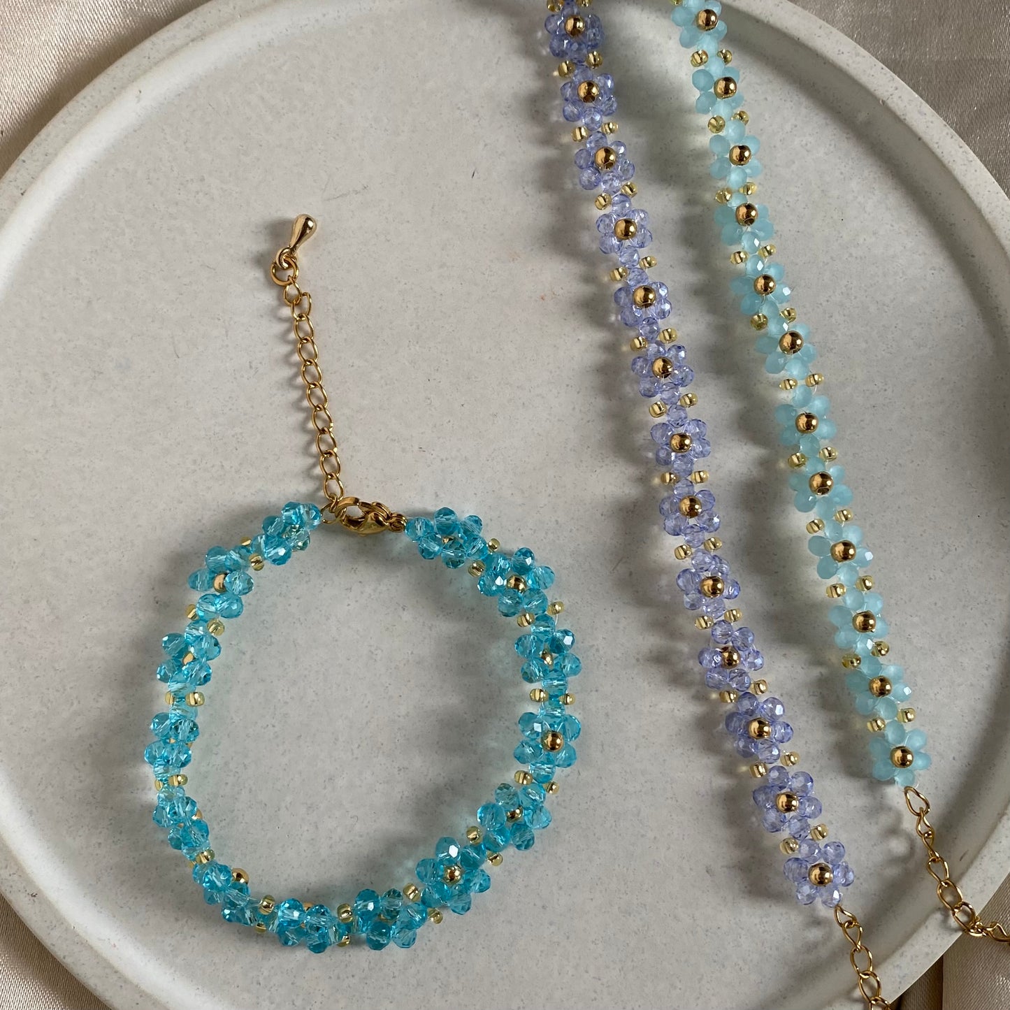 Pulsera flores murano