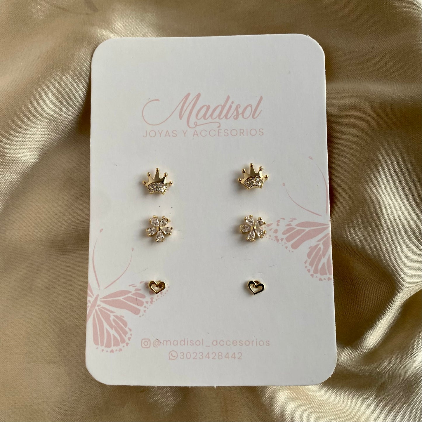 Set de topos corona flor