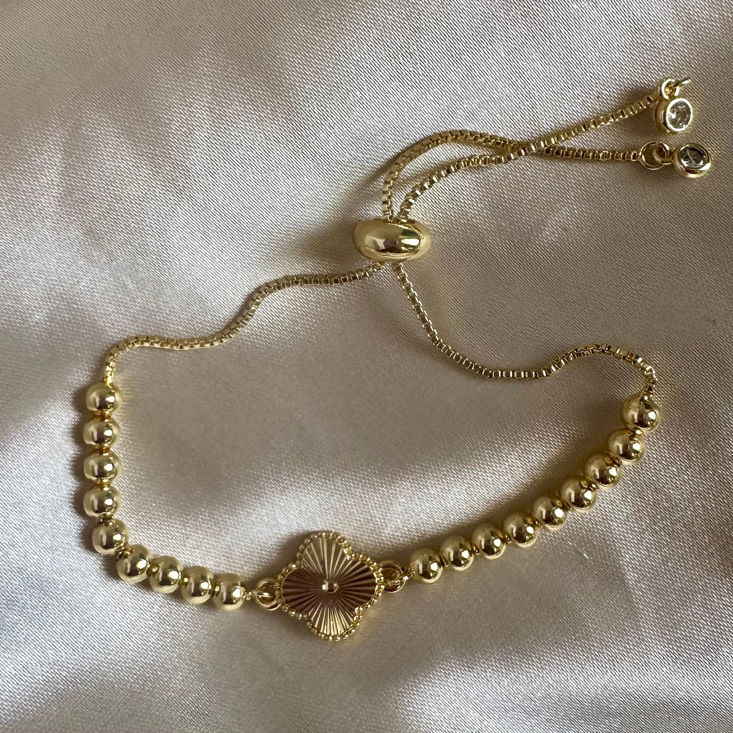 Pulsera trébol Golden