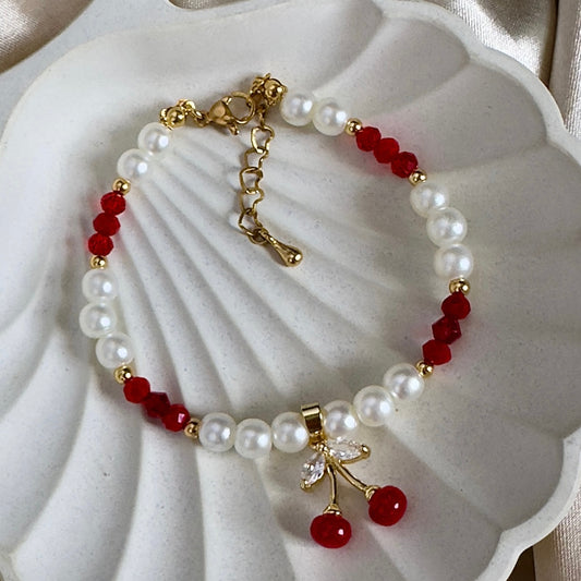 Pulsera cherry perlas